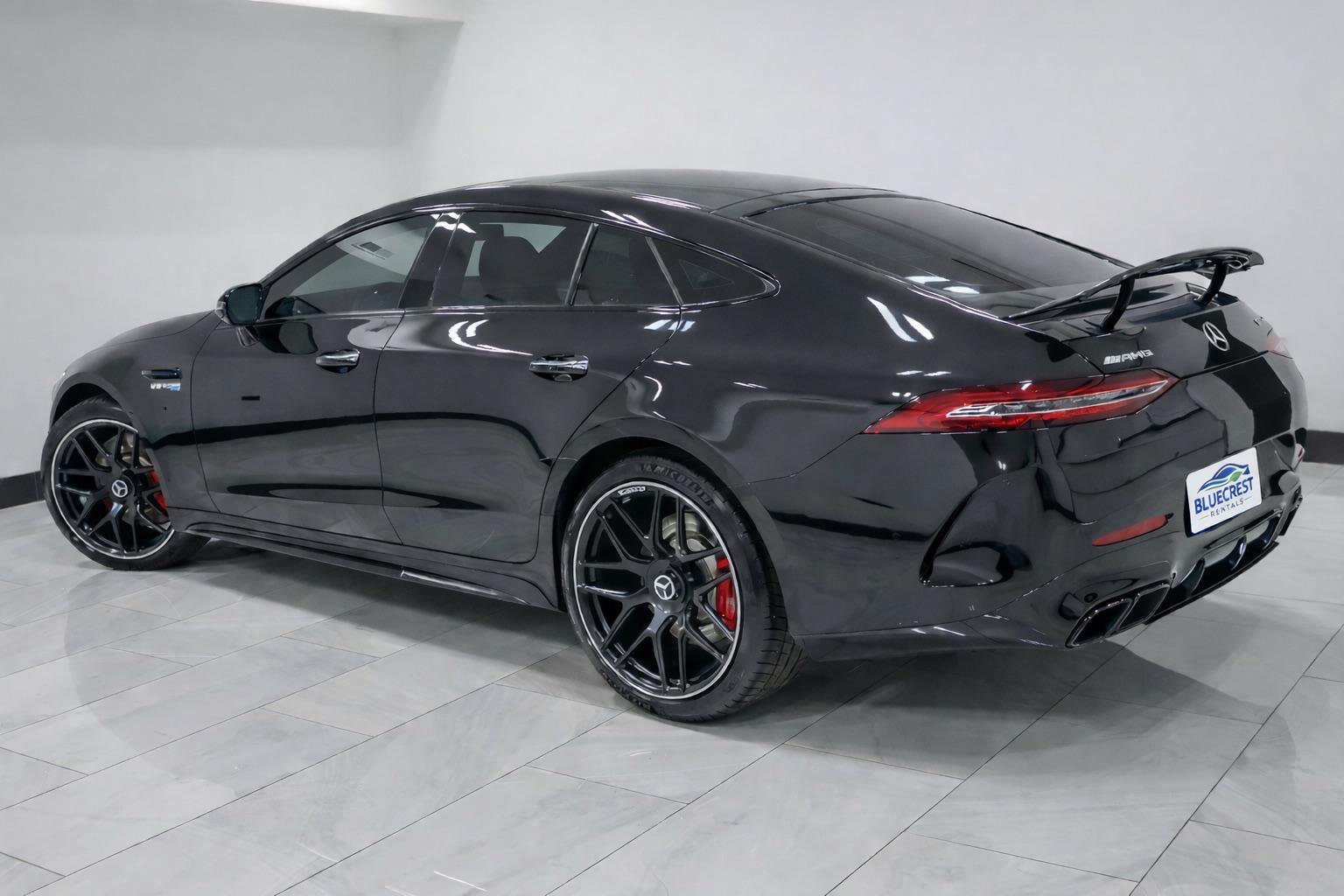 Black Mercedes-Benz AMG GT 63 available through Bluecrest Exotics